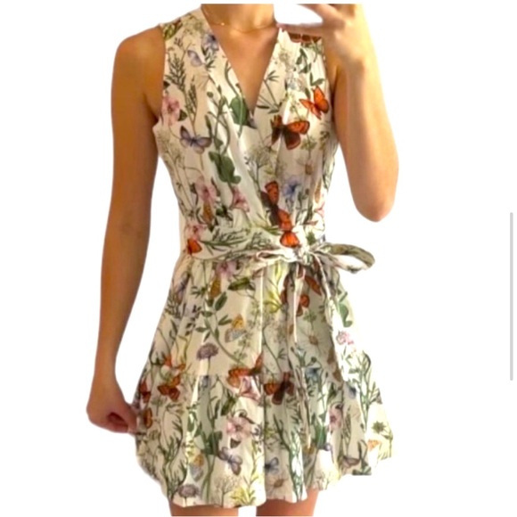 christian lacroix linen wrap dress NWT CHRISTIAN LACROIX Linen Wrap Dress Sz M